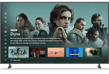 Freeview indicator on TV